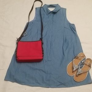 Entro Med cotton, indigo, full swing dress